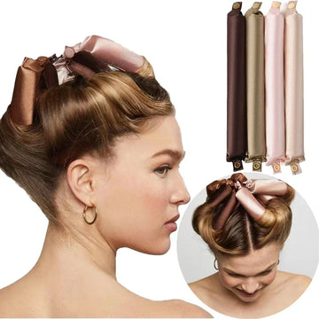 Satin Heatless Hair Curlers – Healthy, Damage-Free Curls Overnight