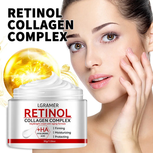 LGRAMER Retinol Lifting Firming Cream – Smooths Wrinkles, Brightens