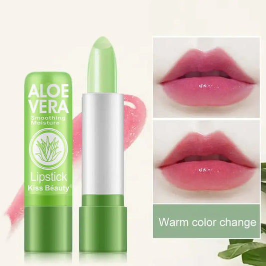 Aloe Vera Color-Changing Lipstick – Temperature-Activated, Moisturizing