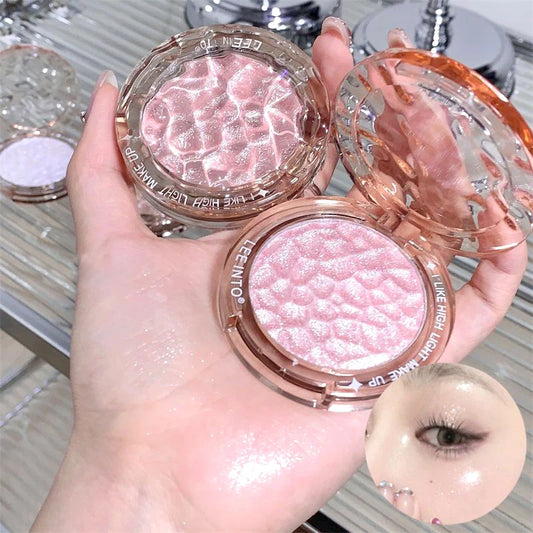 4-Shade Highlighter & Contour Palette – Glitter Glow Powder