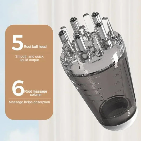 Hexagon Scalp Applicator Comb – Hair Regrowth Massage Roller Tool
