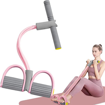 4-Tube Resistance Band with Pedal – Full-Body Strength Training