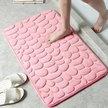 Embossed Pebble Anti-Slip Floor Mat – Plush, Easy-Clean Comfort