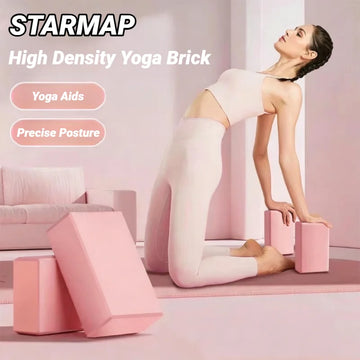 2-Piece Yoga Foam Blocks – Pilates Stretching & Body Shaping Bricks