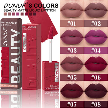 DUNUF Easy-Color Lip Gloss – Waterproof, Non-Stick to Cups