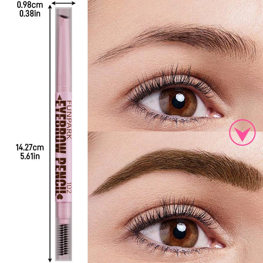 FUNPARK 2-in-1 Eyebrow Pencil – Waterproof, Long-Lasting, 5 Shades