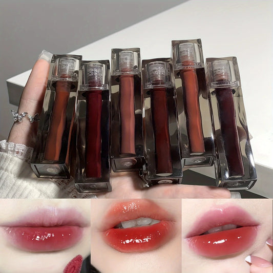 Adorable Bear Mirror Lip Glaze – Long-Lasting, Hydrating Watery Tint