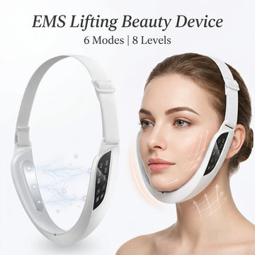 EMS V-Lift Facial Beauty Device – 6 Modes Face Firming Tool