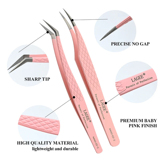 LAGEE Nano Fiber Tip Lash Tweezer – Precise Volume Isolation