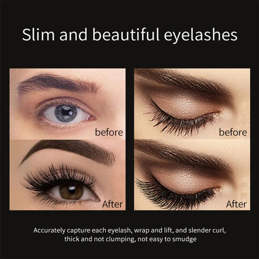 4D Volumizing Black Mascara – Waterproof Long-Lasting Curl
