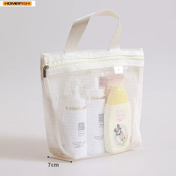 Mesh Toiletry Storage Bag – Hanging Travel Organizer Pouch