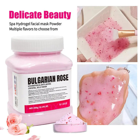 Professional Rose Jelly Facial Mask – Deep Hydration &amp; Glow