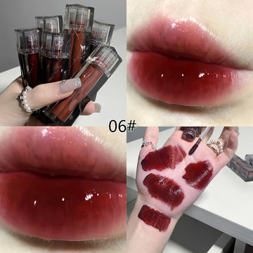 Adorable Bear Mirror Lip Glaze – Long-Lasting, Hydrating Watery Tint