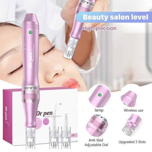 Wireless Electric Microneedling Pen – 12-Needle Facial Skin Device