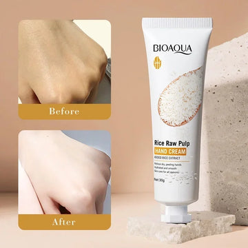 BIOAOUA Rice Hand Cream – Non-Greasy Nourishing Hydration