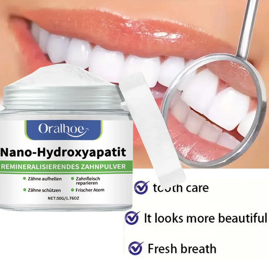 Whitening Tooth Powder with Hydroxyapatite – Enamel Repair Formula