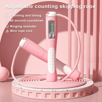 2.8m Adjustable Counting Jump Rope – Home Fitness Training