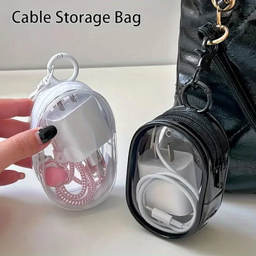 Portable Mini Zipper Storage Bag – Tangle-Free Organization On the Go