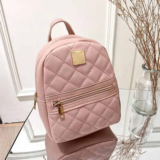 Embroidered Korean-Style Backpack – Stylish Women's Casual Bag
