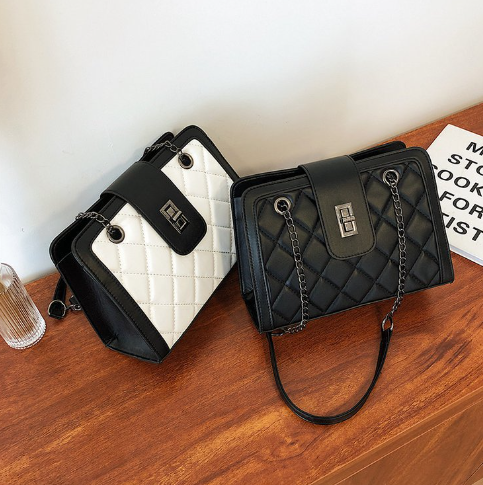 Quilted Chain Strap Handbag – Fashion Shoulder Bag