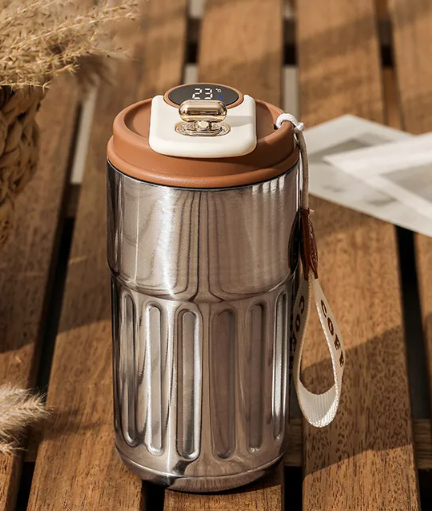 Smart Digital Thermal Coffee Mug – Temperature Display Travel Bottle